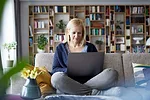 Woman on Computer Woman on Computer