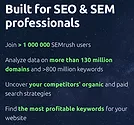Built for SEO & SEM Professionals Built for SEO & SEM Professionals