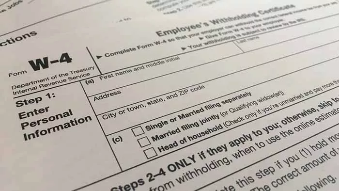 Form W-4 for 2022